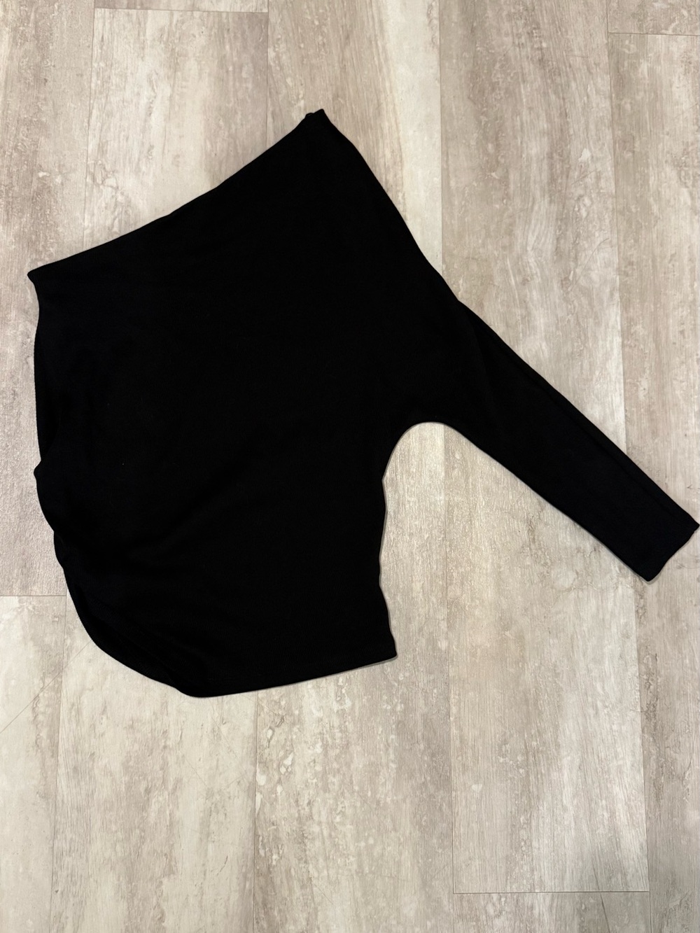 Zara Black One Shoulder Top